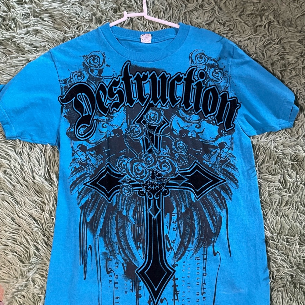Blue Graphic Shirt